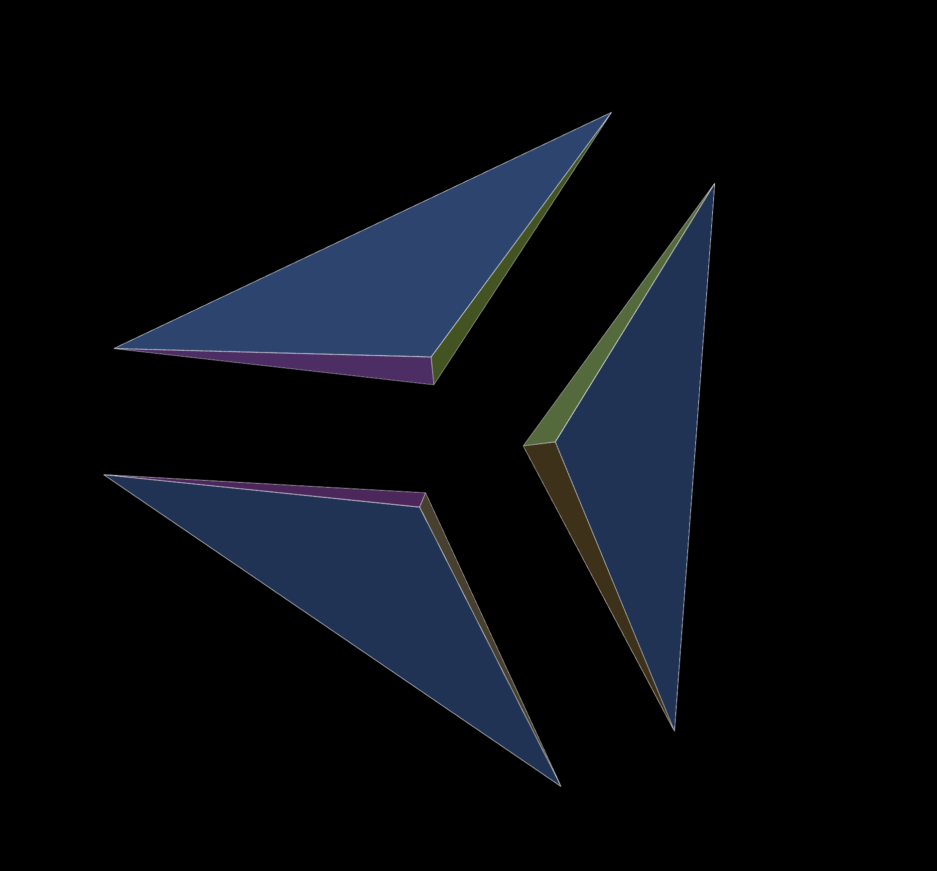 bipyramid partitioned into three tetrahedra
